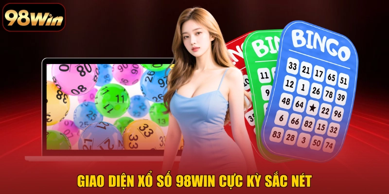 Giao diện Xổ Số 98WIN cực kỳ sắc nét